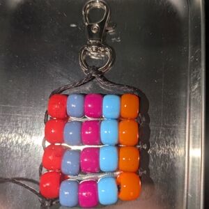 Colorful Beaded Keychain